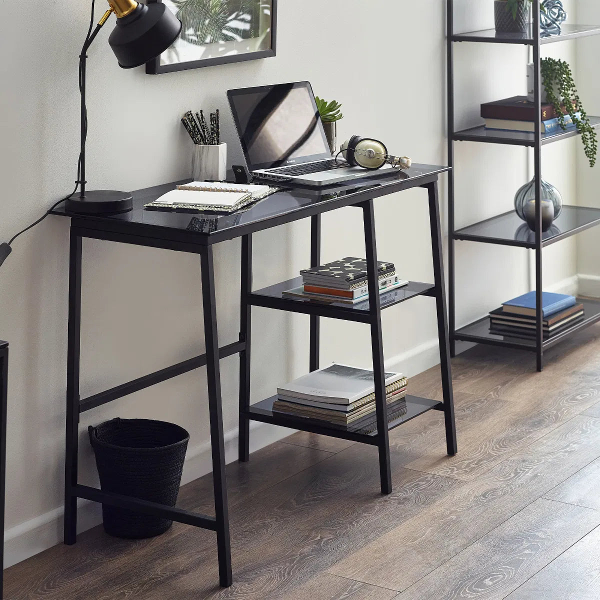 Mayfair Smoked Glass Desk